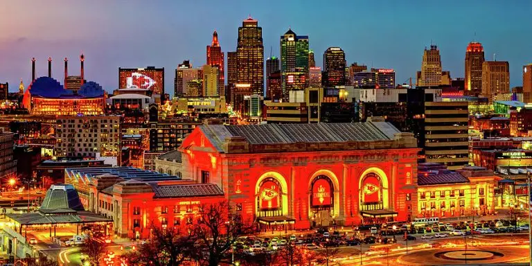 Kansas City skyline artwork from Beebe Heating & Air